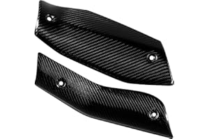 ESTCARBON Carbon Fiber 2x2 Twill Motorrad Auspuff Hitzeschild - Schützender Motorrad-Kofferraumschutz - Langlebige Auspuffrohrabdeckung - Kompatibel für KTM 690 Enduro/SMC 2008-2018 - Verkauft als 1