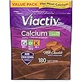 Viactiv Calcium Plus Vitamin D Supplement Soft Chews, Brown, Milk Chocolate, 180 Count