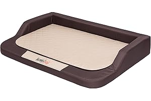 Hobbydog XXL Mesbrb3 XXL 120 X 80 (R3) Hundebett Medico Standard (Oxford) Braun - Beige Mit Ortopädische Viscomatte, XXL, Braun - Beige