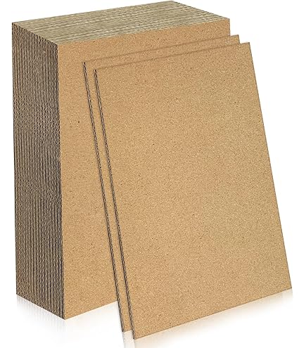 10 Carton Ondulé Din A3 - Plaque Carton Rigide 4mm D'épaisseur Format