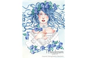 I Daydream - Grayscale Coloring Book: Beautiful Fantasy portraits and Flowers