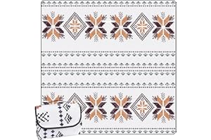 DEWUR Couverture de pique-nique imperméable et lavable - Couverture de plage - Sans sable - XXL - Couverture de camping - Tapis de plage - Isolé avec dessous imperméable - Boho-D, 200 x 200 cm