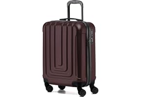 Flight Knight Premium Hard Shell Lightweight Cabin Suitcase - 8 Spinner Wheels - Built-in TSA Lock & USB Port - Luggage Approved for Over 100 Airlines Including Ryanir (Priority) - 55x40x20cm