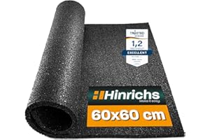Hinrichs Anti Vibration Mat for Washing Machines - 60x60x0,6cm - Washing Machine Mat - Can Be Cut to Size -Rubber Mat