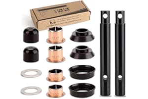 10L0L Golf Cart King Pin and Bushing Kit Fits Yamaha(G&E) G2/G8/G11/G14/G16/G19/G20 Golf Cart Steering Knuckle Kingpin and Bushing Kit for Yamaha OEM #J55-F3516-00, J38-23528-00,J38-23527-00