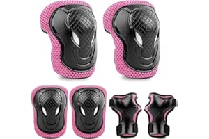 ‎VALUETALKS ValueTalks Kinder Schützer inliner Schonerset Schutzausrüstung Kinder Knieschoner Ellenbogenschoner Rollschuhe Schützer Protektorenset für Skateboard Roller Skaten Fahren Outdoor Sport