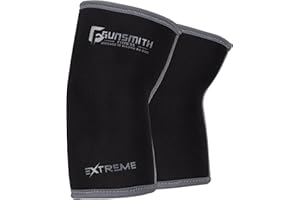 Gunsmith Fitness Elbow Sleeves Weightlifting - Neoprene Compression Gym Elbow Sleeves - Non Slip Elbow Gym Support - Breathable Elbow Wraps Weightlifting