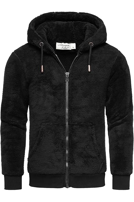 Hoodie Fleecejacke Herren Teddy Teddy Fleece Jacket Dicke
