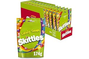 MARS Skittles Caramelos ácidos Masticables en Bolitas de frutas (pack de 14 x 174g)