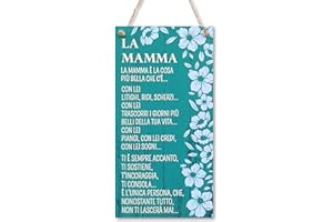 CARISPIBET La Mamma è la cosa più bella che c'è | decorazioni per la casa cartelli di cucina cartelli per la decorazione domestica 30 x 15 cm