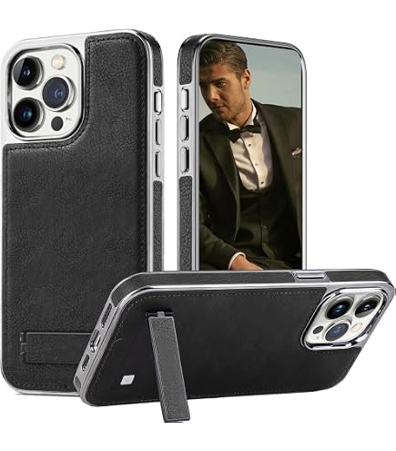 MOBESV Cover in Pelle con Vista del Logo per iPhone 15 PRO Max