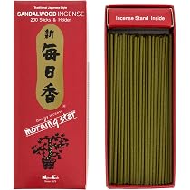 Nippon Kodo Morning Star Räucherstäbchen Zedernholz - 50 Stück Mit Halter, Ohne Holzkern, Japanische Tradition
