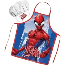 Sorrisini Kinderschürze Mit Kochmütze – Spiderman Design Für Kleine Köche Von 3–8 Jahren