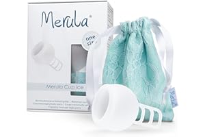 Merula Cup ice (transparent) - Tamaño único copa menstrual de silicona de grado médico