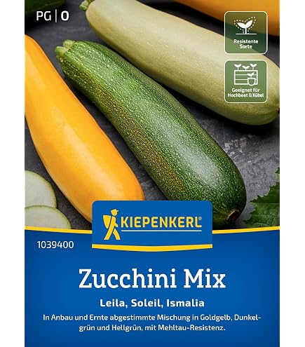 Safari F1 Zucchinisamen Von Bobby-Seeds – Gestreifte Grüne Zucchini, 10 Korn, Nicht Rankend, Ca. 50 Tage Reifezeit