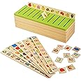 Trinkets & More Knowledge Classification Box (Numbers, Shapes, Vehicles, Vegetables, Animals and Fruits) Puzzles Brain Teaser 80 Pieces Educational Toys Kids 3+ Years.