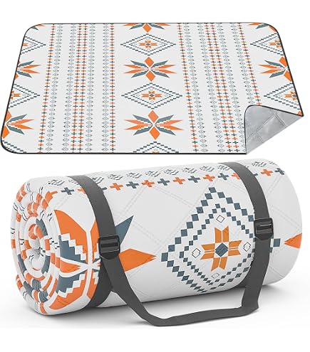 Couverture De Pique-nique XXL LIFERUN - 300x300 Cm (jusqu'à 20 Personnes) - Lavable Machine - Imperméable, Antidérapante