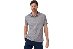 Sepiia Antimanchas Antiarrugas Antiolor Secado Rápido Transpirable Polo Manga Corta para Hombre