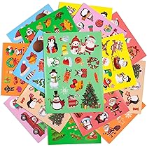 200+ Pcs Autocollants Noël Pour Enfants, Autocollant De Bricolage De