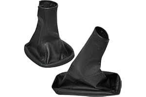 Aerzetix - C57713 - Cuffia soffietto per leva del cambio e freno a mano - compatibile con Opel Combo Tour dal 2002 al 2012, Corsa C dal 2000 al 2006 - colore: nero - in pelle sintetica