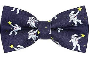 OCIA Pajaritas Hombre Originales Pajarita De Algodón Con Diseño Patrón de Dinosaurios Patos Pre-Atado Para Adultos Niños Fiesta