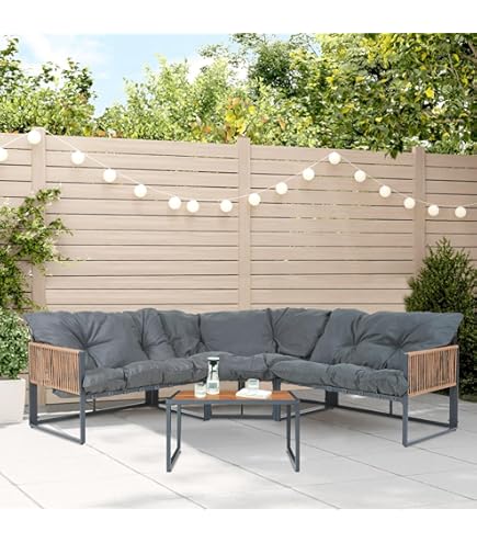 Allibert 220002 Monaco Table lounge-coffre à coussins en plastique