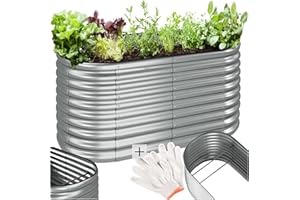 TecTake® Orto Rialzato, 804l, Zincato, 160 x 80 x 80 cm, Struttura in Acciaio Zincato, Base Aperta, Perfetto per Verdure, Erbe Aromatiche e Fiori, Montaggio Rapido, Alta Stabilità, Giardino Rialzato