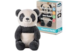Cloud b con suono rilassante | Peluche coccoloso | 4 rumori bianchi e 4 ninna nanne | Auto spegnimento | Peaceful Panda