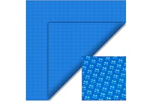 Wiltec Solar Cover for Swimming Pools Blue 5 x 8 m 120 µ Rectangular Pool Protection Bubble Cover, Effective Heat Retention, Swimming Pool Water