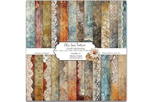 SIGHTDAY 24 Sheets Scrapbook Paper,12x12 Inch Scrapbooking Papers Boho Pattern Paper Set,Double-Sided Craft Decoupage Papers for DIY Card Making,Crafts,Art Journaling,Gift Decoration,Photo Album(Vintage)