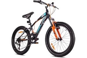 SUN BABY Tiger Bike Bicicleta Infantil 20 Pulgadas tamaño de Rueda a Elegir 6 velocidades Shimano Bicicleta para niños de 6 a 10 años Altura Ajustable