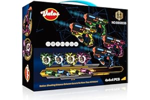 VATOS Wiederaufladbares Laser Tag Set mit 360°Sensoren für 4 Spieler, 2,4 GHz Infrarot Echtzeit Datenanzeige,Familien und Gruppen Spiel für Kinder und Jugendliche Geschenke für Kinder ab 6 Jahren