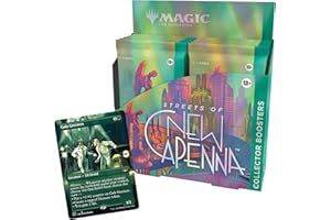 MAGIC THE GATHERING Magic: The Gathering Streets of New Capenna Collector Booster Box, 12 opakowań i 1 pudełko topper