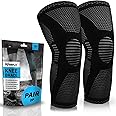 POWERLIX Knee Compression Sleeve - Best Knee Brace for Knee Pain for Men & Women Knee Support for Running, Basketball, Volleyball, Weightlifting, Gym, Workout, Sports
