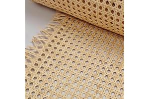 PUCIO Rotolo di Nastro in Rattan Naturale Rete Aperta Materiale, Paglia di Vienna per Sedie, Foglio di Tessitura di Canna a Rete Aperta Pre-Tessuta, Rattan Naturale Rotolo per Mobili Riparazioni (Size : 50