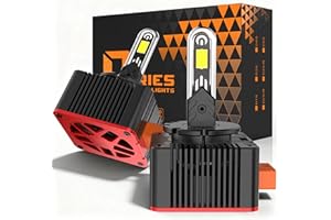 JinDot D3S D3C D3R LED Lampadine 38000LM 900% Luminosità Plug and Play Sostituire Kit OEM HID Abbagliante e Anabbagliante, 2 Lampade