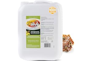 HIVE ALIVE Bee Food Supplement - Natural Honey Bee Liquid Feed Enhancer - Organic Beekeeping Autumn Spring Feeding - Lower Winter Mortality, Improve Colony Health, Honey Production (10L,1000 Hives)