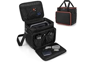 Trunab Sac de Transport de Voyage Compatible avec Jackery Portable Power Station Explorer, étui de Rangement avec Poches inférieures et Avant étanches pour câble de Charge et Accessoires