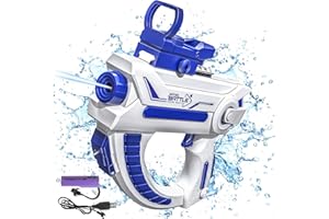 ONLYFUN Elektryczny pistolet na wodę | Pistolet na wodę dalekiego zasięgu | Pistolet na wodę dla dorosłych i dzieci | Na letnie imprezy, baseny i plaże.