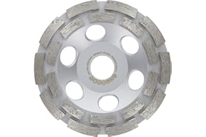 PRODIAMANT Mola Diamantata 125 mm Premium Universale per Calcestruzzo e Pietra Naturale con Doppia Fila, Compatibile Smerigliatrici Angolari