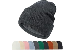 DRESHOW Berretto Invernale per Uomo e Donna Berretto a Maglia Calda Unisex Berretti Morbido e Pesante Caldo con Risvolto per il Freddo