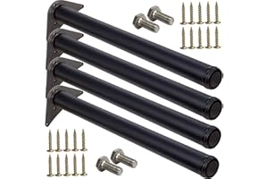 ‎STAHLIA Stahlia 4 x Tischfuß Ø60 mm SCHWARZ MATT Tischbeine Möbelfuß |Höhe 710 mm|höhenverstellbar + 30 mm|inkl. Befestigungsmaterial |Tischfuss Verstellfuß Möbel Fuß Füße |