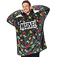 Marvel Oversized Blanket Hoodie for Men Captain America Iron Man