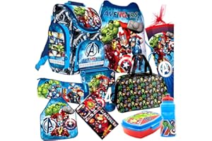 Avengers 10 Teile Set Schulranzen Ranzen Federmappe Tornister Schultüte 85 cm mit Sticker-von-Kids4shop