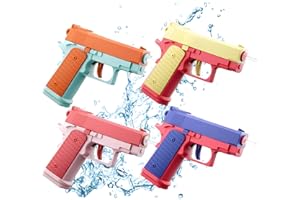 ANYINGKAI Water Gun Toy for Children, Pack of 4 Water Spray Gun, Small, Mini Water Guns, Premium Water Gun Set, Water Spray Gun Plastic, Water Spray Gun for Outdoor Summer Parties