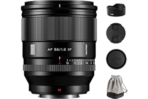 VILTROX AF 56mm F1.2 Pro XF Objectif pour Monture Fuji X, Objectif Grand Angle autofocus APS-C 56mm f/1.2 avec Moteur HyperVCM Compatible avec Fuji X-H2 X-H2S X-T5 X-E4 X-T50 X-M5 X-S20 XT30II
