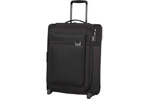 Samsonite Airea Kabinväska (2 hjul), 55 cm | Svart, expanderbar mjuk väska, 55H x 40W x 20D cm, 41 L, 1.9 kg, med TSA-lås och