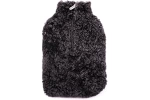 Shepherd of Sweden | Kerri Genuine Sheepskin Luxurious Hot Water Bottle Cover | Large W:22cm x H:34cm (Carbon)