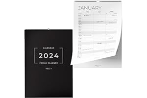 Calendar 2024 Modern Wall Calendar - Monthly 2024 Calander in A4 Portrait Format - Family Planner 2024 - Premium Annual Calendar for Easy and Efficient Planning from Milula Studios
