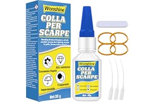 WONSHINE 30 g Colla Antiessiccazione per Scarpe, Ginnastica, Pelle, Stivali, Sandali